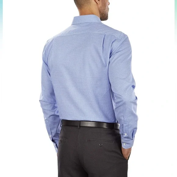 Tommy Hilfiger Men's Slim Fit Non Iron Gingham Dress Shirt -Size M - Picture 2 of 11